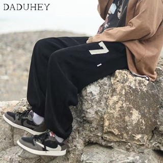 DaDuHey🔥 Mens 2022 New Autumn and Winter Sports Pants Ankle-Tied Sweatpants Corduroy Loose Casual Pants Hong Kong Style Harem Pants