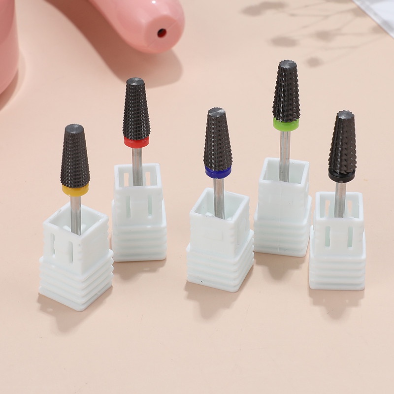 เซรามิคเล็บเจาะ Bit ไฟฟ้าเล็บเจาะสําหรับเครื่อง Milling Cutter เล็บ Burr Pedicure อุปกรณ์เสริมเครื่องมือ