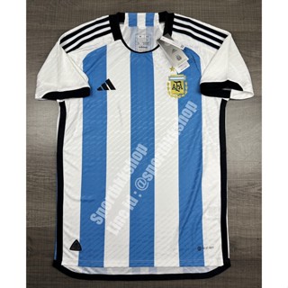 [Player] - เสื้อฟุตบอล ทีมชาติ Argentina Home อาร์เจนติน่า เหย้า ชุดฟุตบอลโลก เกรดนักเตะ ปี 2022