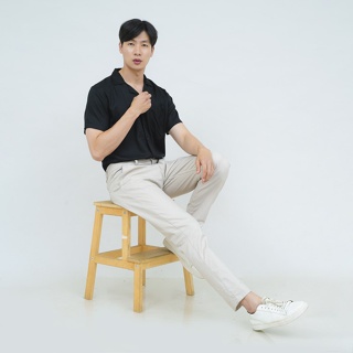 Smartcasual Set 1st: เสื้อโบว์ลิ่ง กางเกงชิโน่ เข็มขัด