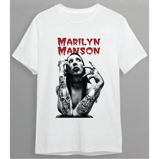 เสื้อยืด Marilyn Manson เสื้อยืดวงดนตรี เสื้อวง Marilyn Manson