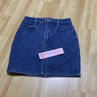 [Size S] Landmee mini pencil jean skirt กระโปรงยีนส์สั้น ทรงสอบ เอวสูง