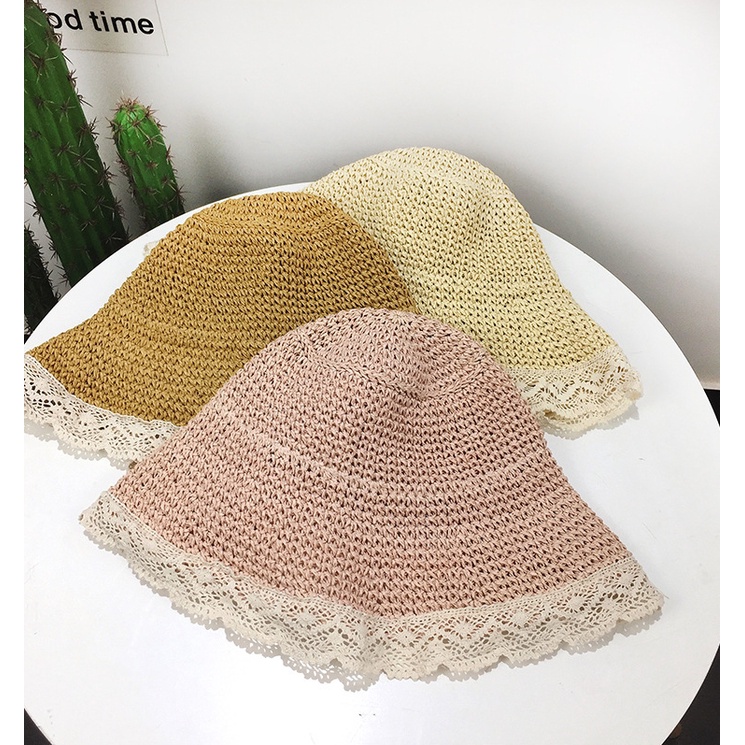 หมวกสาน Sunshine  หมวกปีกกว้าง (B47) - รูปที่ 4