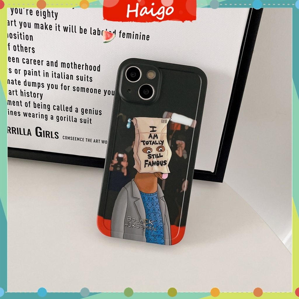 เคสโทรศัพท์ IMD แบบแข็ง BoJack Horseman เหมาะสําหรับ iPhone14 13 12 Mini 11 PRO MAX 6/6s 7/8plus SE2