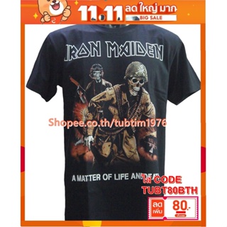 เสื้อวง IRON MAIDEN เสื้อวงดนตรีร็อค เดธเมทัล เสื้อวินเทจ ไอเอิร์นเมเดน ไอร่อน IRN1854