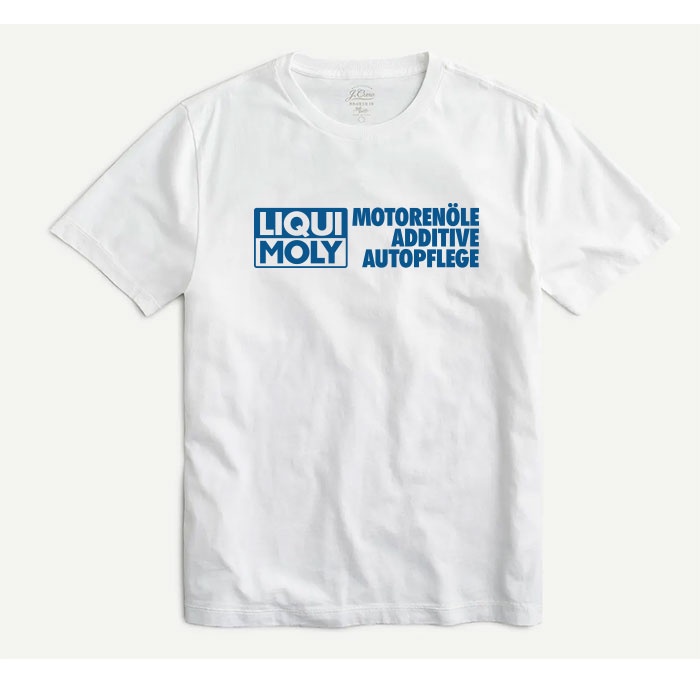 LIQUI MOLY T SHIRT เสื้อยืด น้ำมันเครื่อง รถซิ่ง เครื่องยนต์ ผ้า COTTON 100% SIZE M -3XL