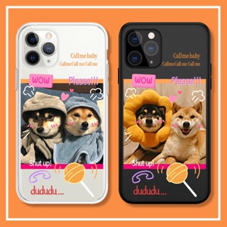 Funny Cute Shiba Inu เคสไอโฟน iPhone 11 pro max เคส 14 plus case 12 13 14 promax X Xr Xs couple cover โปร่งใส 7 8plus