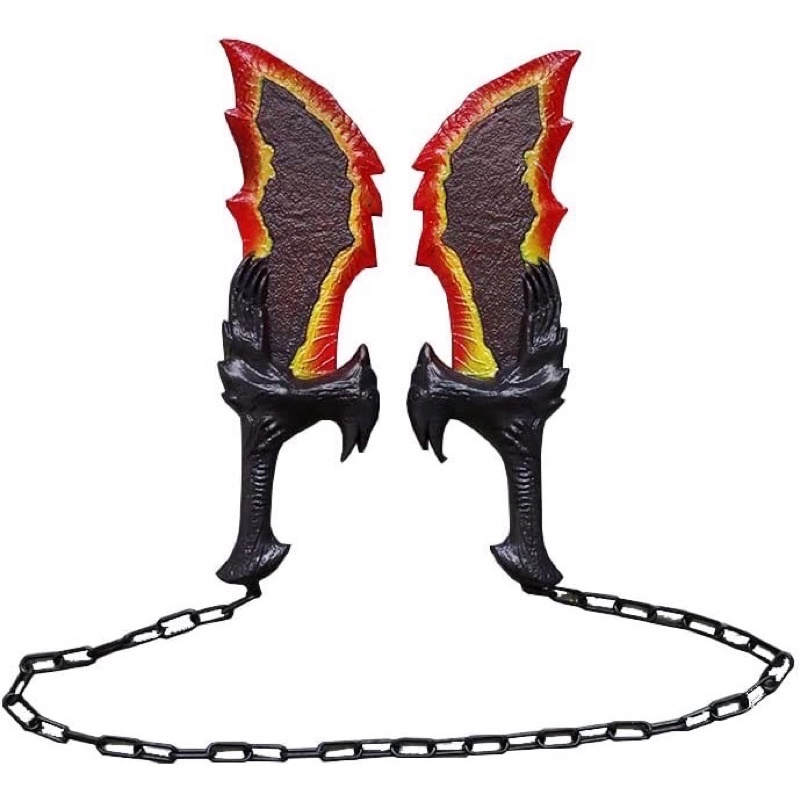 God of War Kratos Blades of Chaos Sword Cosplay Prop Scale 1:1 ยาว 45 cm