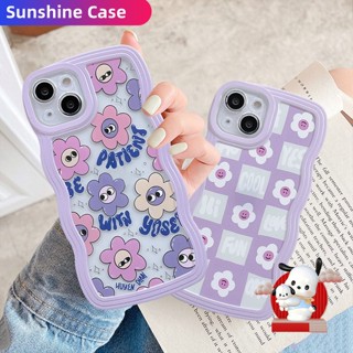 เคสโทรศัพท์มือถือ ลายดอกไม้ สีม่วง สําหรับ OPPO A57 A76 A96 A16 A16s A16k A15 A15s A54 A74 A55 A95 A94 A93 A53 A33 A32 A5 A9 2020 A3s A5s Reno 7Z 7 6Pro 5 F11 F9Pro