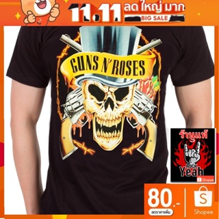 เสื้อวง Guns N Roses เสื้อยืดลาย กันส์แอนด์โรสเซส เสื้อร็อค เสื้อทัวร์ เสื้อวินเทจ RCM278