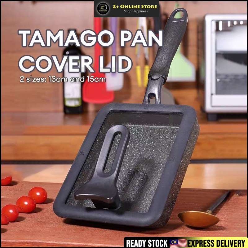 ZPLUS ทามาโกะแพนปกยืนได้ซิลิโคนฝาแก้วสําหรับทามาโกะยากิสแควร์ไข่เจียวกระทะ