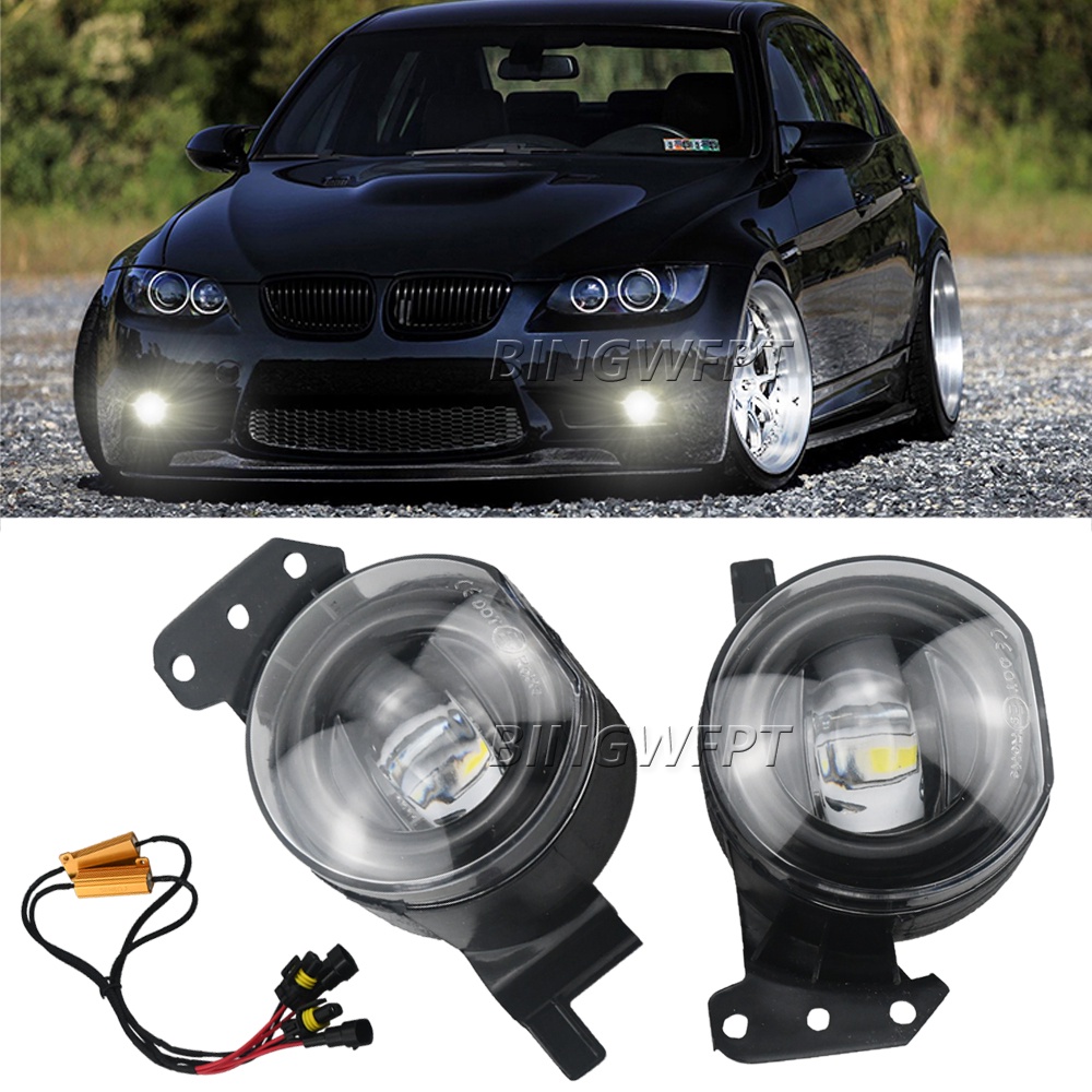 ไฟตัดหมอกเดย์ไลท์ LED DRL 12V สําหรับ BMW E60 E90 E63 E46 323i 325i 335i 328i 525i 530i 545i 550i 2 ชิ้น