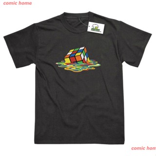 เสื้อคู่ ละลาย Rubiks Cube แรงบันดาลใจจากเชลดอนคูเปอร์บิ๊กแบงทฤษฎีผู้ชายเสื้อยืดของขวัญคริสต์มาส @s,