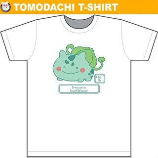 Pokemon T-shirT ลาย ฟุชิงิดาเนะ "Bulbasaur" by Tomodachi T-shirT