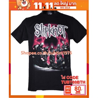 เสื้อวง Slipknot เสื้อยืดวงดนตรีร็อค เสื้อวินเทจ สลิปน็อต SKT426