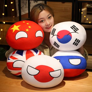 40cm Polandball Plush Toys Stuffed Dolls Pendant Anime World Countryball National flag Pillow Cushion Gift For Kids