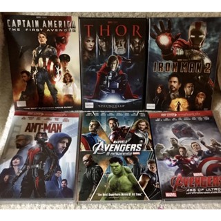 DVD AVENGERS BOX SET Volume1. ดีวีดี รวมฮิต ทีมอเวนเจอร์ส ชุด1 6เรื่อง 6 แผ่น (แนวแอคชั่นซูเปอร์ฮีโร่)