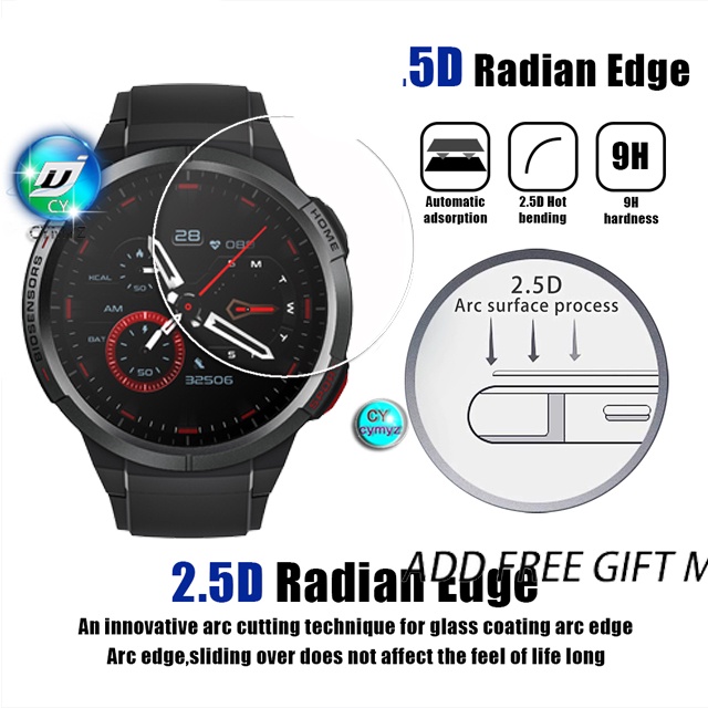 Mibro watch GS ฟิล์ม 9H กระจกนิรภัย ป้องกันหน้าจอ Mibro watch GS Smart Watch ฟิล์มใส ฟิล์ม Mibro watch GS ฟิล์มป้องกัน Mibro GS ป้องกันหน้าจอ