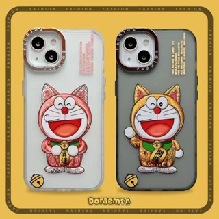 🎁ส่งของขวัญ🎁เคสไอโฟน 14 Pro Max 13 12 11 เคส for เคสไอโฟน11 โดเรม่อน พกง่ายๆ การป้องกันการตก Case