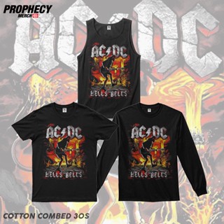เสื้อยืด พิมพ์ลายวงดนตรี Acdc HELLS BELLS 1 สําหรับผู้ชาย