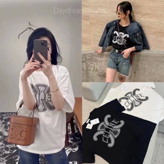 💫พร้อมส่ง💫C T-Shirt - เสื้อยืด ทรงใหญ่ oversize สกรีนตัวอักษร งานดัง ฮิตที่สุดแล้ว🔥by valen