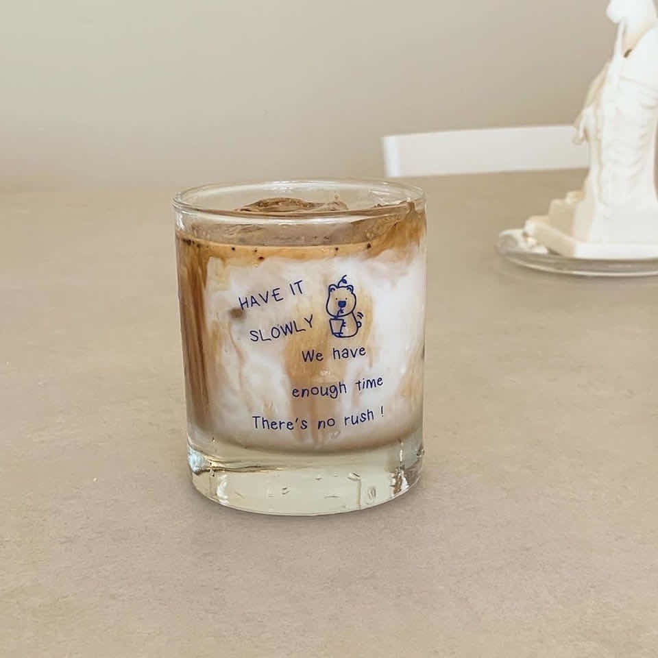 Starry sky shop-ins แก้วน้ำลายการ์ตูนหมีน่ารัก / ความจุ 300ml