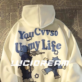 LUCIDREAM เสื้อกันหนาว เสื้อแขนยาว เสื้อกันหนาว ผู้หญิง 2022สินค้ามาใหม่ วินเทจ  Oversize เกาหลี ใส่สบายๆ ทรงหลวม สไตล์สปอร์ต TT47Z22111619