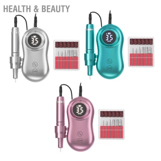 BHealth &amp; Beauty เครื่องสว่านไฟฟ้า หน้าจอ Lcd 35000RPM ชาร์จ Usb พร้อมดอกสว่าน 6 ชิ้น