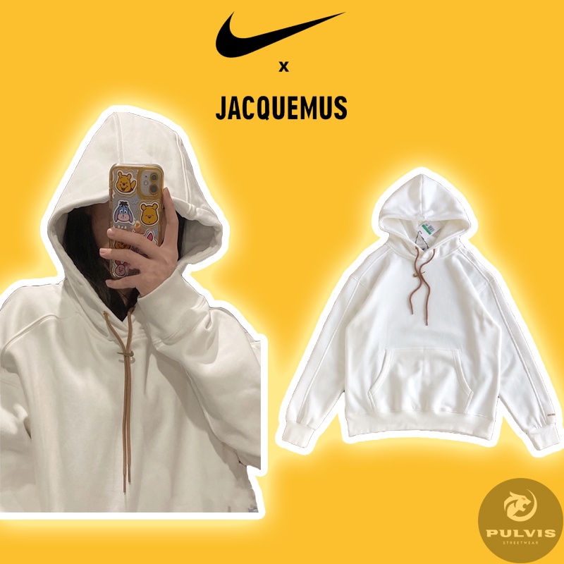 ️ คุณภาพกระจก ] - hoodie NlKE x Jacquemus Le hoodie Off White, hoodie NlKE Jacquemus Felt Cotton