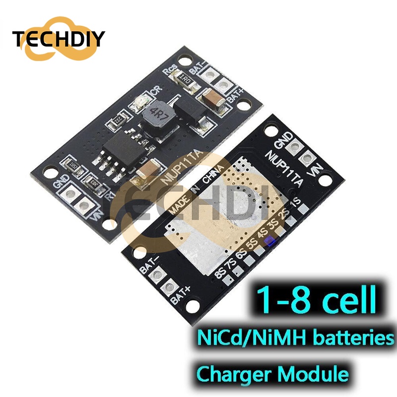 บอร์ดโมดูลชาร์จแบตเตอรี่ 1-8 เซลล์ 1.2V 2.4V 3.6V 4.8V 6V 7.2V 8.4V 9.6V NiMH NiCd