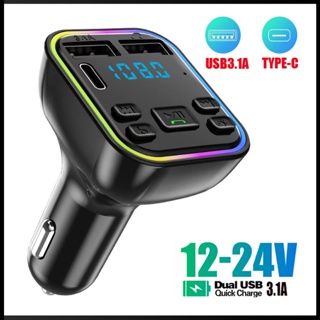 Zevaret เครื่องเล่น Mp3 บลูทูธ Usb 4.2a+pd Type C ไฟแบ็คไลท์ Led ชาร์จเร็ว สําหรับรถยนต์