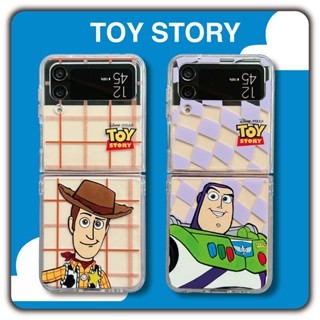 เคสโทรศัพท์มือถือ PC แข็ง กันกระแทก ลายการ์ตูน Buzz Lightyear wuddy น่ารัก สําหรับ Samsung Galaxy Z Flip 4 5G Z Flip 3