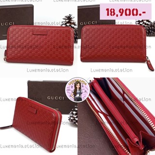 👜: New!! Gucci Zippy Wallet MicroGG Leather ‼️ก่อนกดสั่งรบกวนทักมาเช็คสต๊อคก่อนนะคะ‼️