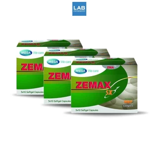 MEGA We Care Zemax SX 3x30s (90เม็ด)- เมก้า วีแคร์ ผลิตภัณฑ์เสริมวิตามินสำหรับผู้ชายโดยเฉพาะ