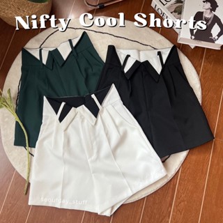 seoulday_stuff◆(NCS001) Nifty Cool Shorts กางเกงขาสั้นเอวสูง ขอบเอวพับ ชิคแต่น่ารัก ปังมากๆ กางเกงเก็บพุง ใส่สบายมาก