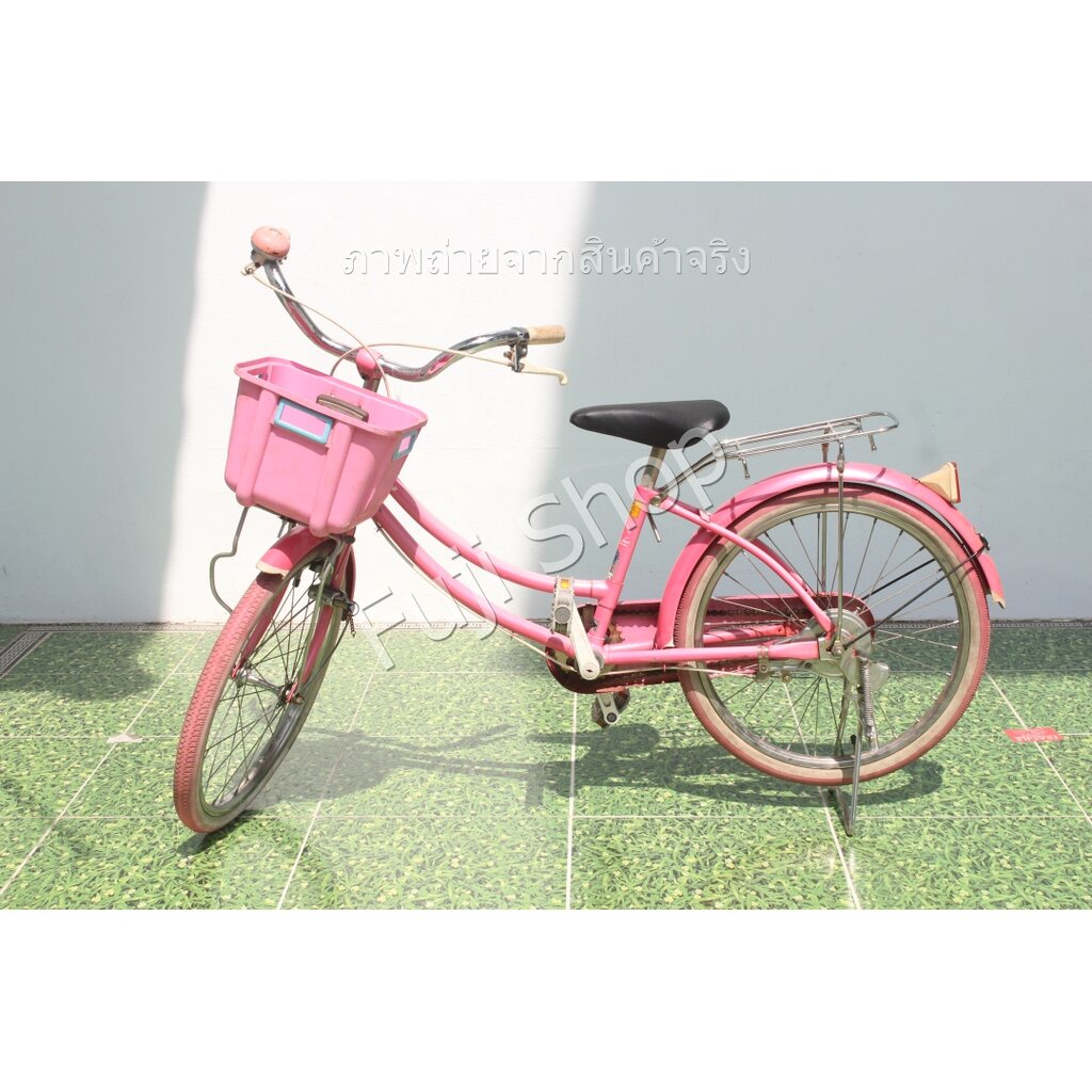 จักรยานเด็กญี่ปุ่น - ล้อ 20 นิ้ว - ไม่มีเกียร์ - Miyata - สีชมพู [จักรยานมือสอง]