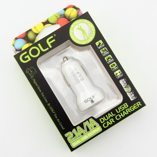 GOLF รุ่น C03  หัวชาร์จรถ มีช่องUSB 2ช่อง CAR CHARGER 2.1A/1A