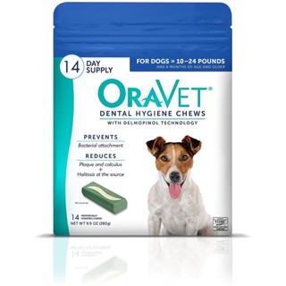 ขนมขัดฟันสุนัข Oravet Dental Hygiene Chews รุ่น Small สำหรับสุนัขพันธุ์เล็ก ขนาด 14 ชิ้น