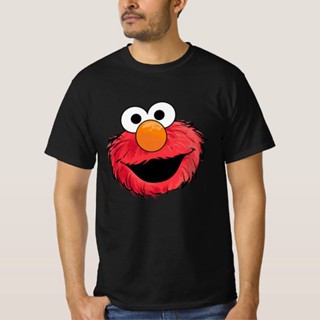 เสื้อยืดแขนสั้น คอกลม พิมพ์ลาย Monster At The End Of This Story Elmo สําหรับผู้ชาย