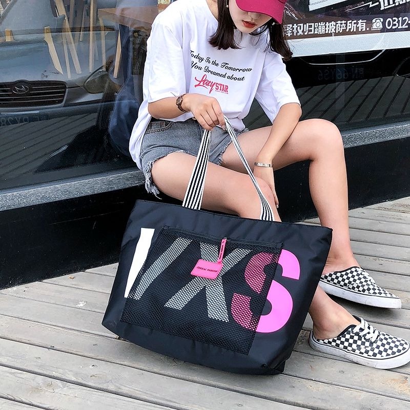 R3S Sijichao Tote Bag Gym Bag - Y-972 - สีดํา R3WS