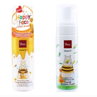 โฟมBSC Honei V SWEET HONEI  Facial Bubble FOAM (160 ml.) บับเบิ้ลโฟมบีเอสซีฮอนนี่วี มี 2 สูตรให้เลือก