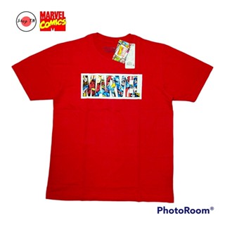 เสื้อยืดครอป เสื้อยืดครอป เสื้อยืดมาร์เวล Marvel เสื้อยืดลายมาร์เวล Marvel ลิขสิทธิ์แท้ 100% เสื้อยืดสีแดง