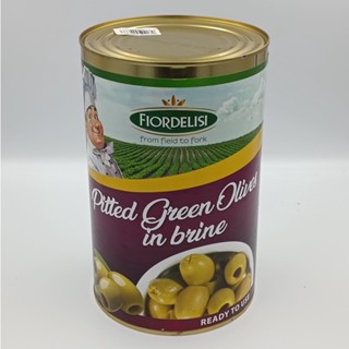 Fiordelisi Italian Pitted Green Olives in Brine, 4000g