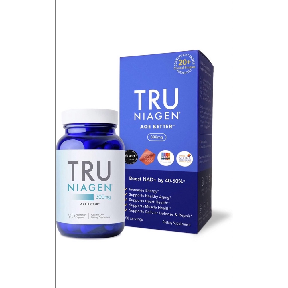 NAD+ TRU NIAGEN age better 90-Count/300mg for Cellular Energy Metabolism &amp; Repair, Muscle Health,Healthy Age