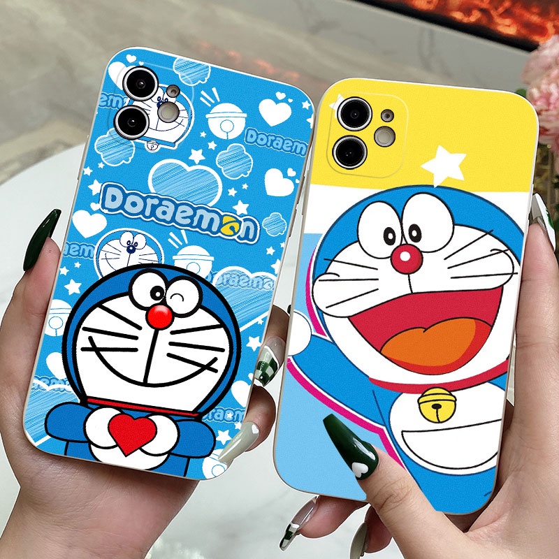 เคสมือถือ สําหรับ Realme 9i 9 10 Pro + 5G 8i 8 7 7i 6 5 3 Pro 6i 6S 5i 5S กรณีโทรศัพท์มื ยาง ซิลิโคน อ่อนนุ่ม การ์ตูนโดราเอมอน