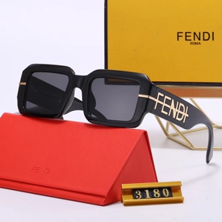 Fendi แว่นตากันแดดแฟชั่น ไล่โทนสี หรูหรา สไตล์วินเทจ คลาสสิก สําหรับผู้ชาย