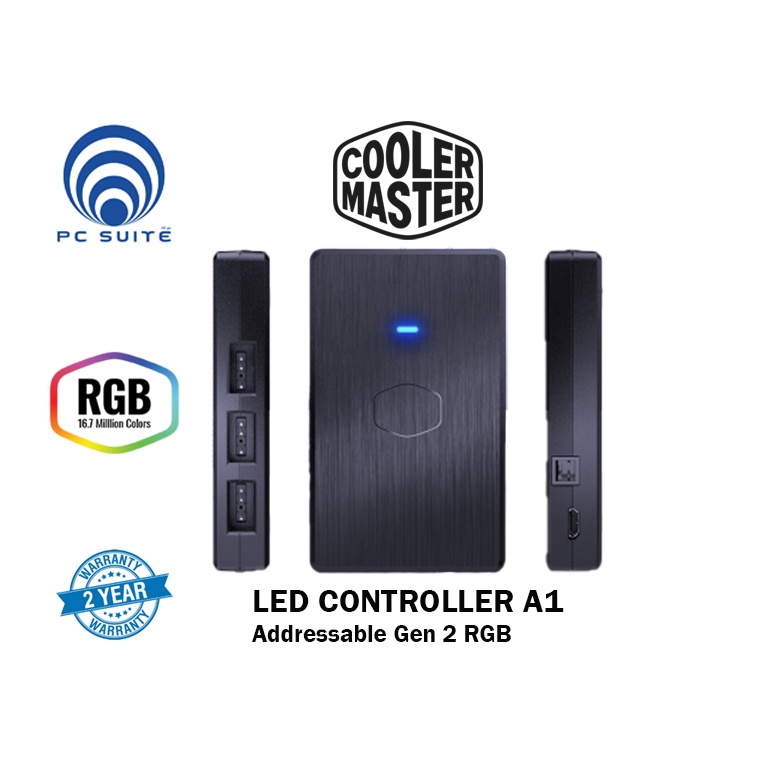 COOLER MASTER (กล่องควบคุมไฟ RGB) LED CONTROLLER A1 Addressable Gen 2 ARGB