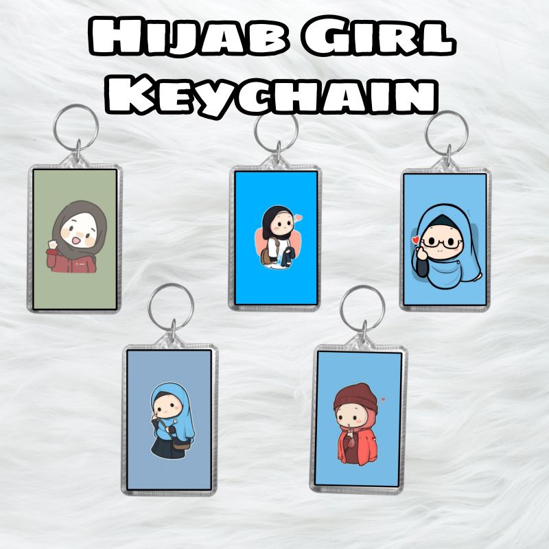 Hijab Girl Polco พวงกุญแจ Muslimah