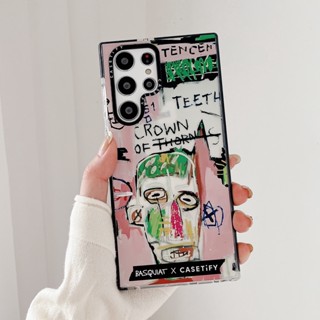 【BASQUIAT】Casetify เคสโทรศัพท์มือถือแบบนิ่ม TPU กันกระแทก ลายแฟชั่น คุณภาพสูง สําหรับ Samsung s20 s20+ s20ultra s21 21+ s21ultra s22 s22+ s22ultra