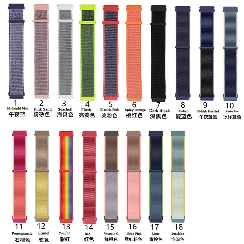 beiziye สายนาฬิกา Amazfit GTS 4,4 mini / GTS / GTS 2,2e,2 mini / GTS 3  ผ้าไนล่อนขนาด 20 มม.(แถบยึด)